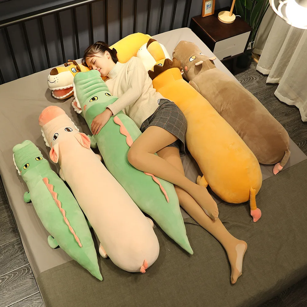 100-140 см мягкая мультяшная подушка с животными милая плюшевая игрушка в виде