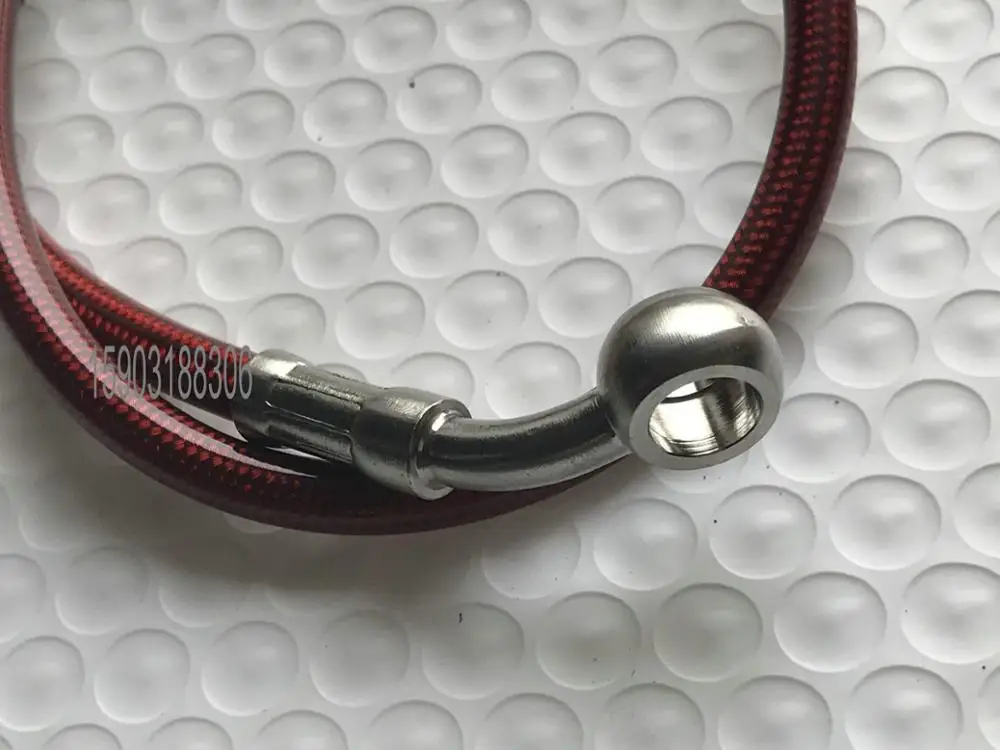 AN3 натуральная нержавеющая оплетка PU покрытая 1/" PTFE Центральная трубка с 45 градусов банджо фитинг и шестигранное соединение