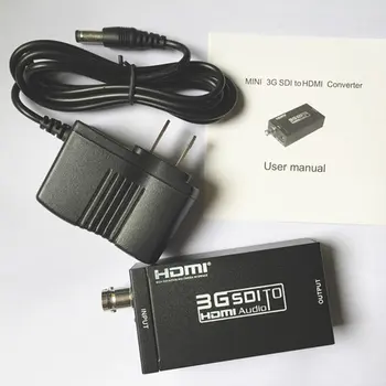 

Mini HD 3G SDI to HDMI Converter Adapter Support HD-SDI / 3G-SDI Signals Showing on HDMI Display for Home Theater Cinema