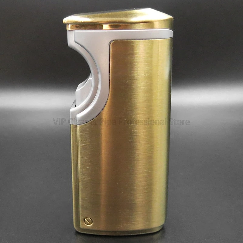 Cohiba металлическая сигаретная зажигалка 3 пламенный струйный фонарь Зажигалка со встроенным сигарным ударом инструмент для курения на открытом воздухе ветрозащитный