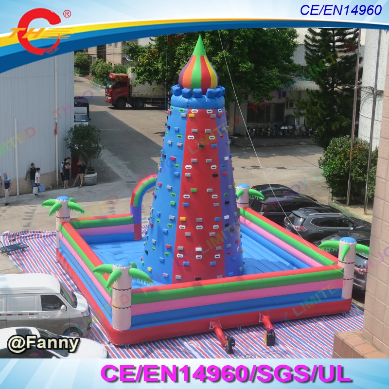 

10 м высокая гигантская надувная горная подъемная башня гигантская надувная стена для скалолазания для взрослых или детей