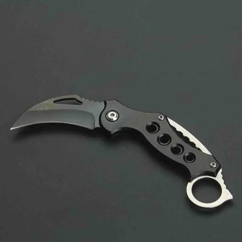 

Outdoor Mes Jacht Messen Survival Tactical Klauw Mes Min Pocket Zelfverdediging Offensief Camping Tool Sleutelhanger Mes