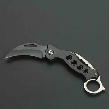 

Outdoor Mes Jacht Messen Survival Tactical Klauw Mes Min Pocket Zelfverdediging Offensief Camping Tool Sleutelhanger Mes