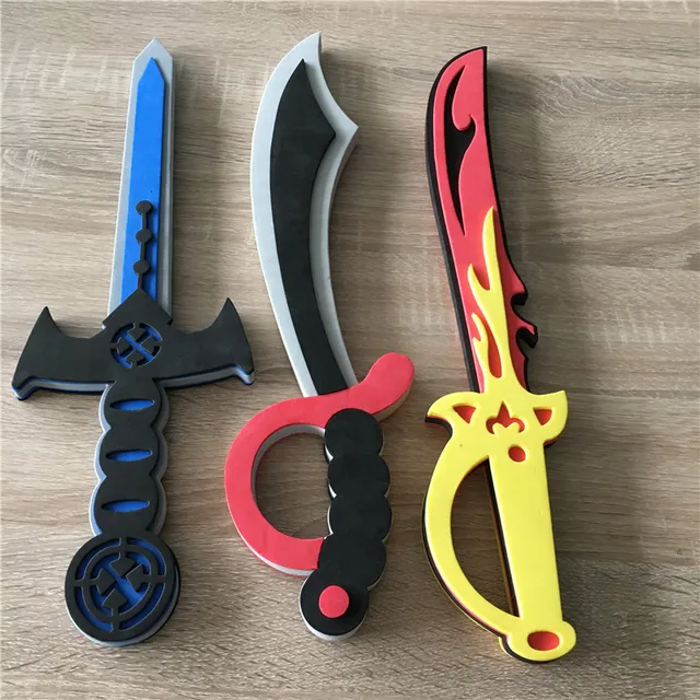 Pirate EVA Sword Anime Cosplay Weapon Environmental Soft Material Foam Toys Boys Replica Shield Kids Halloween Birthday Gifts 2
