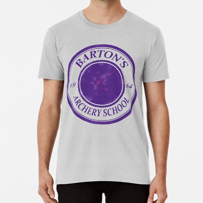 The Barton School of Archery t shirt hawkeye clint barton Барни Бартон супергерро лук и логотип стрелы |