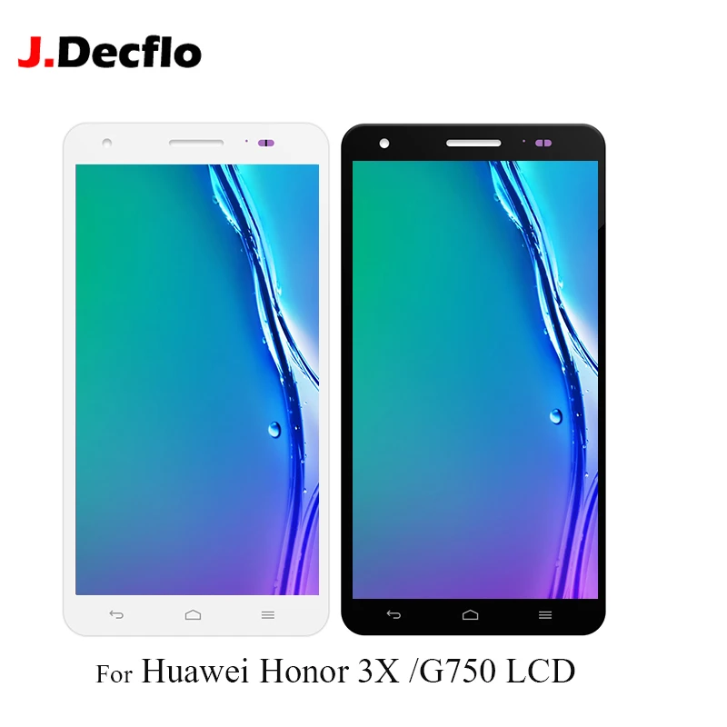 ЖК-дисплей для huawei Honor 3X G750 G750-u10 G750-T01 сенсорный экран дигитайзер стекло в сборе