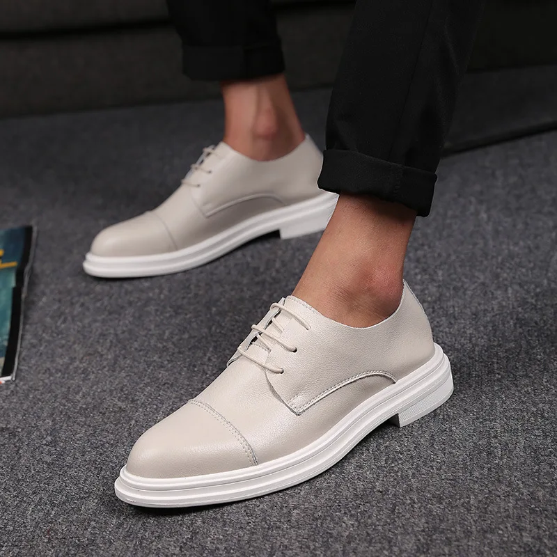 

Men Shoes Spring Summer Formal Genuine Leather Business Casual Shoes Men Dress Office Luxury Shoes Male Breathable