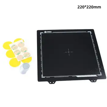 

6 Piece Set Black PEI Powder Steel Plate Magnetic Stickers 3D Printer Accessories For Prusa Anet CR-20 220Mm