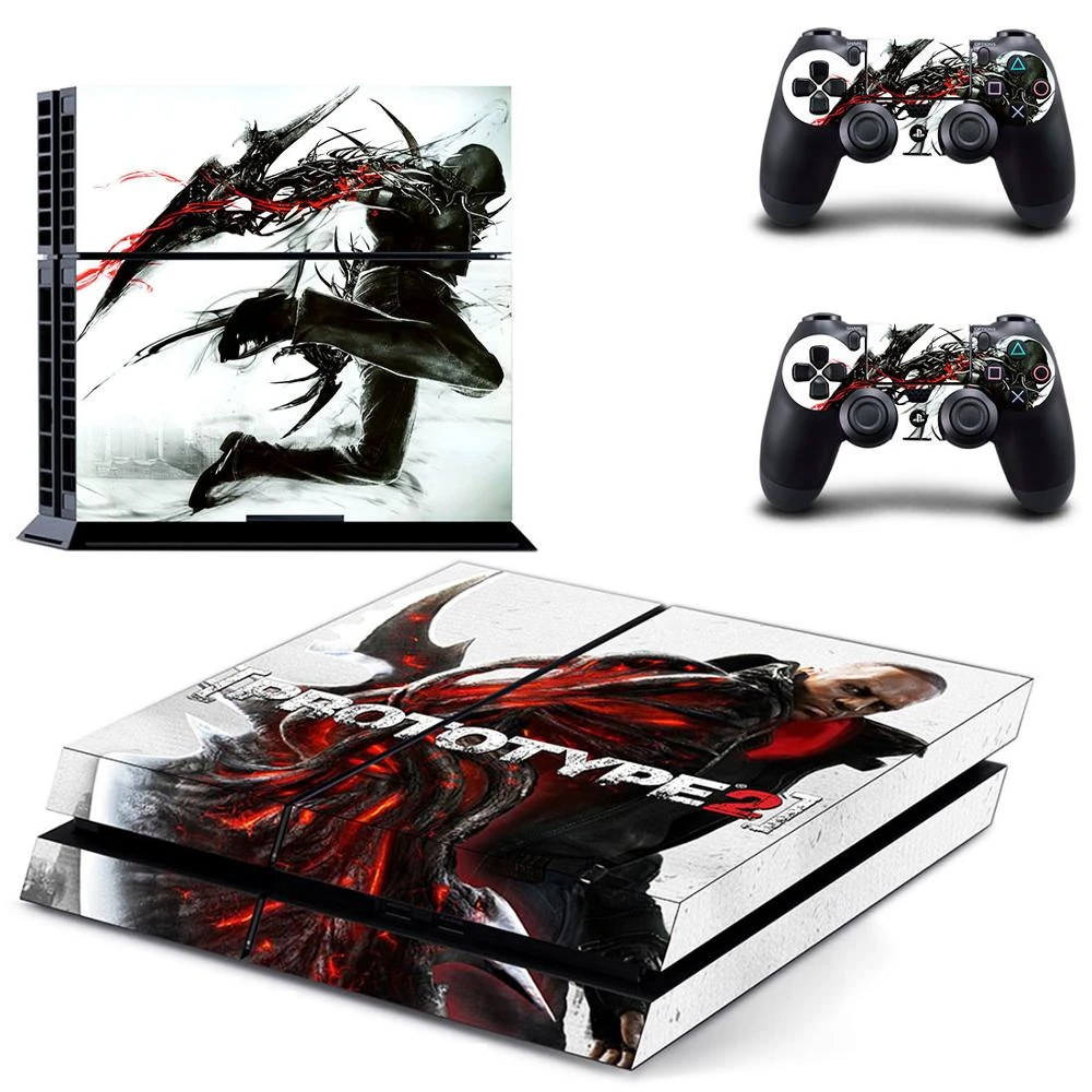 Prototype 2 PS4 Skin Vinyl PS 4 Stickers Play station Decals Pegatinas For PlayStation 4 console and 2 controller| | - AliExpress