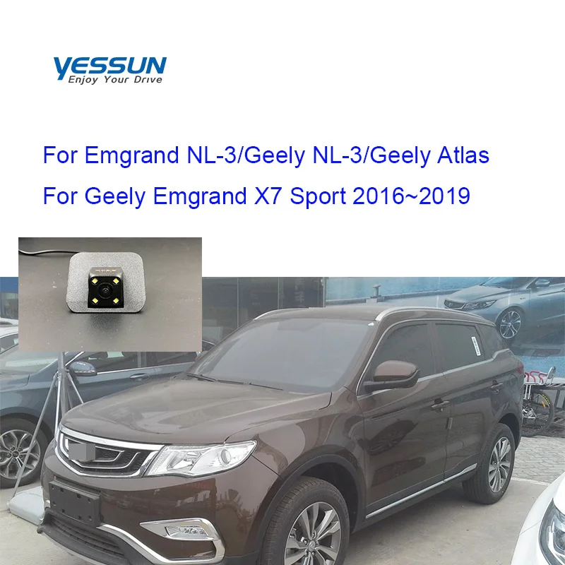Камера заднего вида Yessun для системы парковки Emgrand NL-3 Atlas Geely X7 Sport 2016 ~ 2019 |