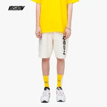 VIISHOW уличная Отпечатано Для мужчин шорты бренд Повседневное шнурок Письмо шорты Для мужчин бермуды новые летние шорты KD1259192