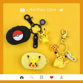 

Elf Ball Cartoon Cute Earphone Case for Xiaomi Redmi Airdots Case Silicone Cover Bluetooth Earphone Case with Keychain