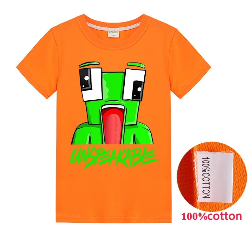 T1239 Новинка года; футболка с надписью «Unspeakable Inspired»; Детский свитер с надписью «Youtube Gaming Vlog»; детская футболка; топы для девочек; футболки; толстовки из хлопка - Цвет: T1239