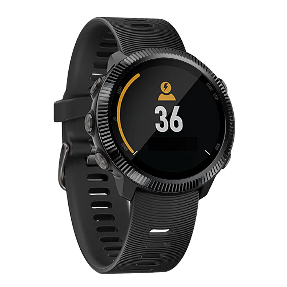 45# антицарапина нержавеющая рамка кольцо клейкая крышка чехол для Garmin Forerunner 645 Смарт часы аксессуары защитная рамка