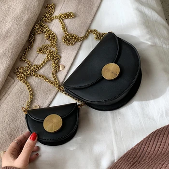 

2020 new spring saddle bag female messenger bag foreign style wild handbags popular net red chain shoulder bag