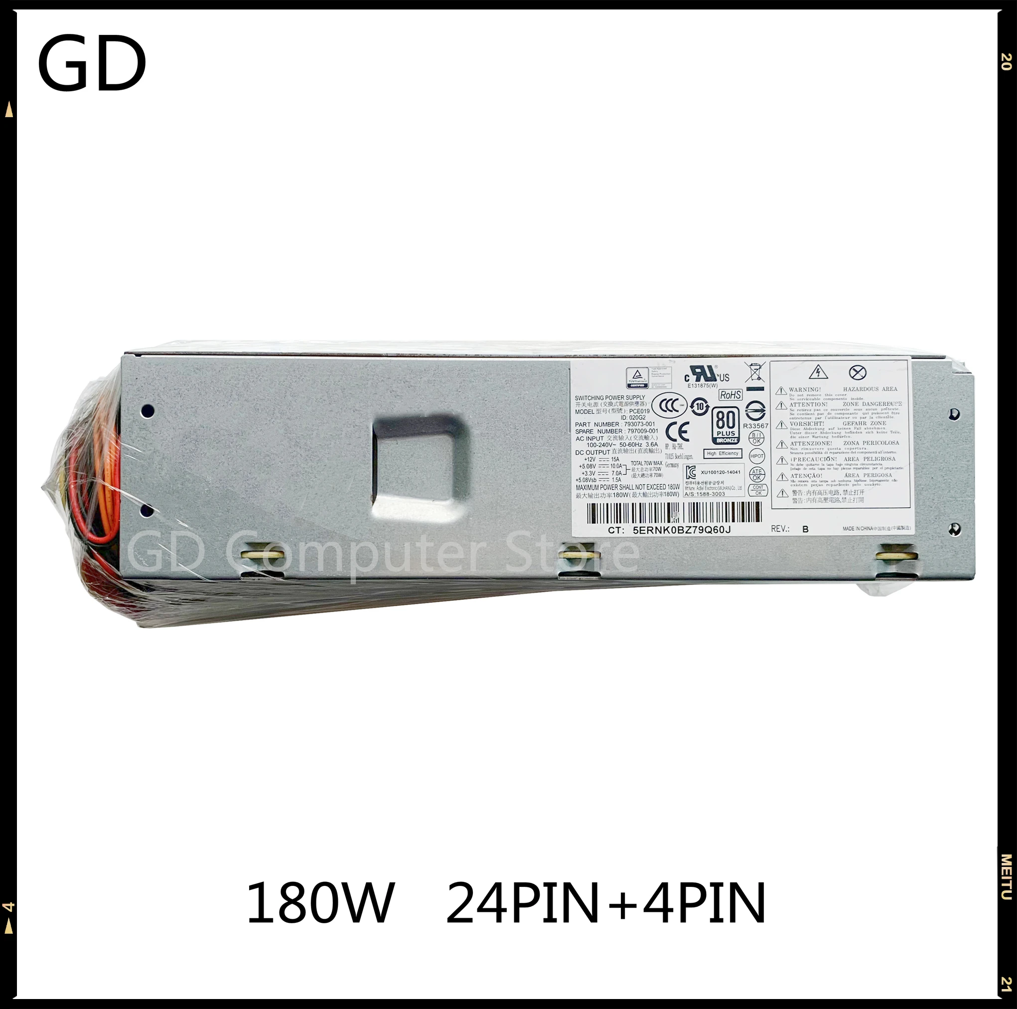 GD Новый оригинал для HP PCE019 400 G4 180W Питание 793073-001 797009-001 848050-001 аккумулятор большой