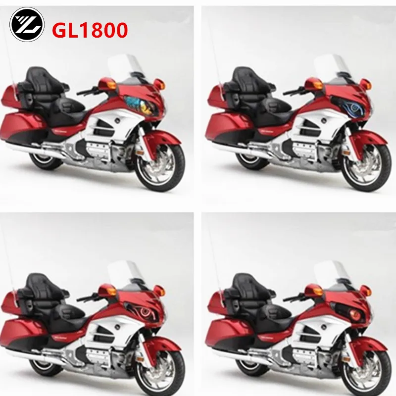 Motorcycle Front Fairing Headlight Guard Sticker Head light protection Sticker for Honda GL1800 GOLD WING 2001-2011 motorcycle 3d front fairing headlight stickers head light sticker protection guard for honda cbr650r cbr 650r cbr650 r 2019 2020