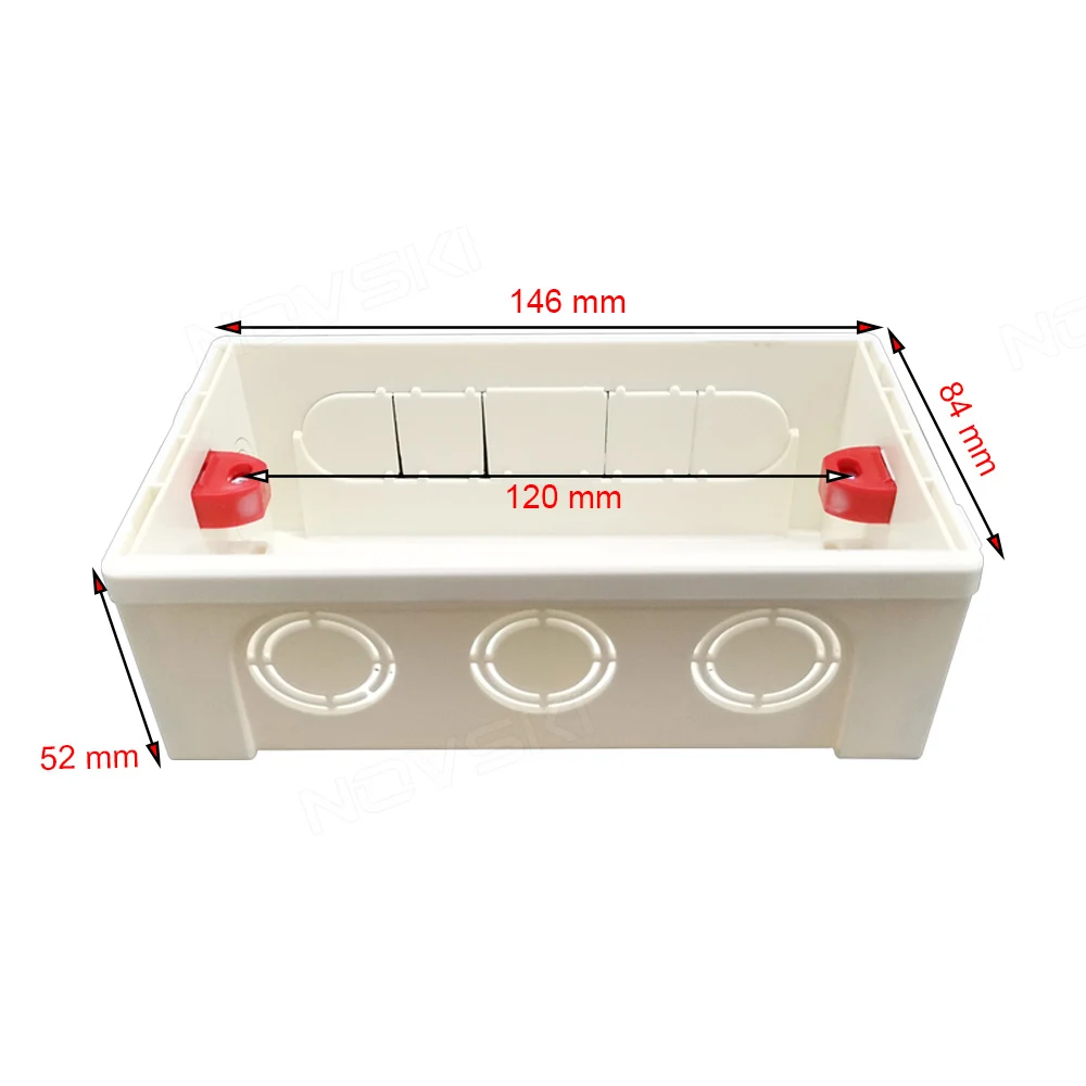 86 146 Type Cassette Electrical Switch Socket Junction Box Adjustable Mounting Back Box Internal Wall Mount Dark Box switch box wall socket box electric distribution box