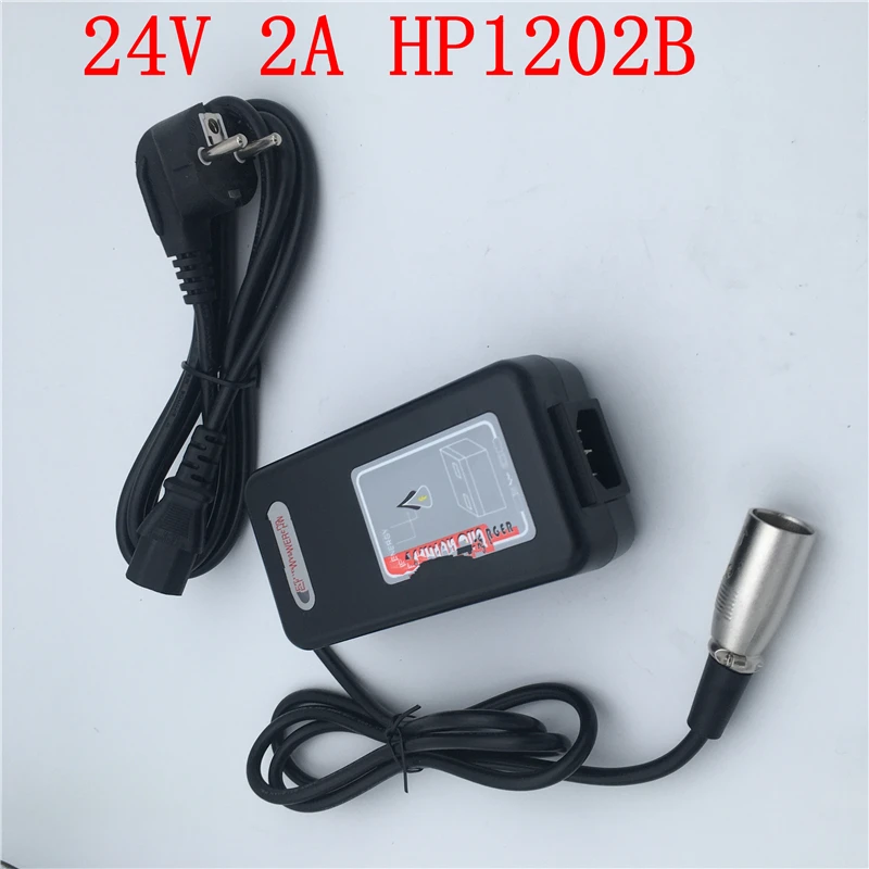 Высокая мощность 24 В 2A HP1202B свинцово-Кислотное зарядное устройство для мобильных скутеров зарядное устройство для аккумуляторов HP1202B