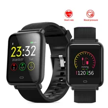 Браслет Q9 спортивные часы на браслете TFT Высокое разрешение Цвет кровяное давление/кислородный пульсометр трекер Smartwatch
