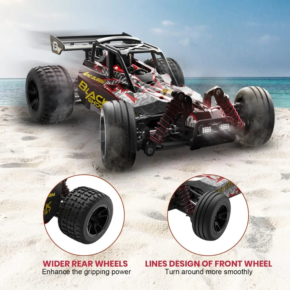 DEERC RC Cars 1:18 Scale 4WD All Terrain Off Road Stunt RC Drift Car 40KM/H High Speed Remote Control Car With 2 Batteries 40Min DEERC RC Cars 1:18 Scale 4WD All Terrain Off Road Stunt RC Drift Car 40KM/H High Speed Remote Control Car With 2 Batteries 40Min