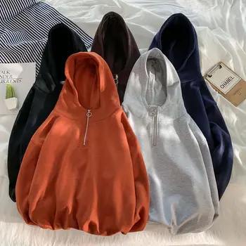 

Privathinker Women's 5 Colors Hoodies Solid Color Autumn Women Oversized Hooded Pullovers 2020 Korean Female Sweatshirts