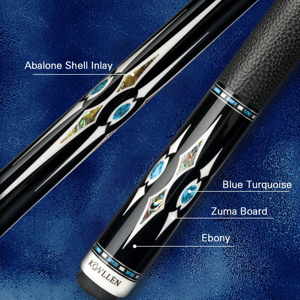 

KONLLEN Billiard Carbon Fiber Shaft Pool Cue Maple Sold Shaft Carbon Technology 2 Shafts Inlay Cue Radial Pin Play Cue Sticks