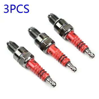 

3pcs Spark Plug A7TJC 3 Electrode Fit For Horizontal Engine Series 50cc-125cc Off-road Vehicle ATV Bear Spark Plugs
