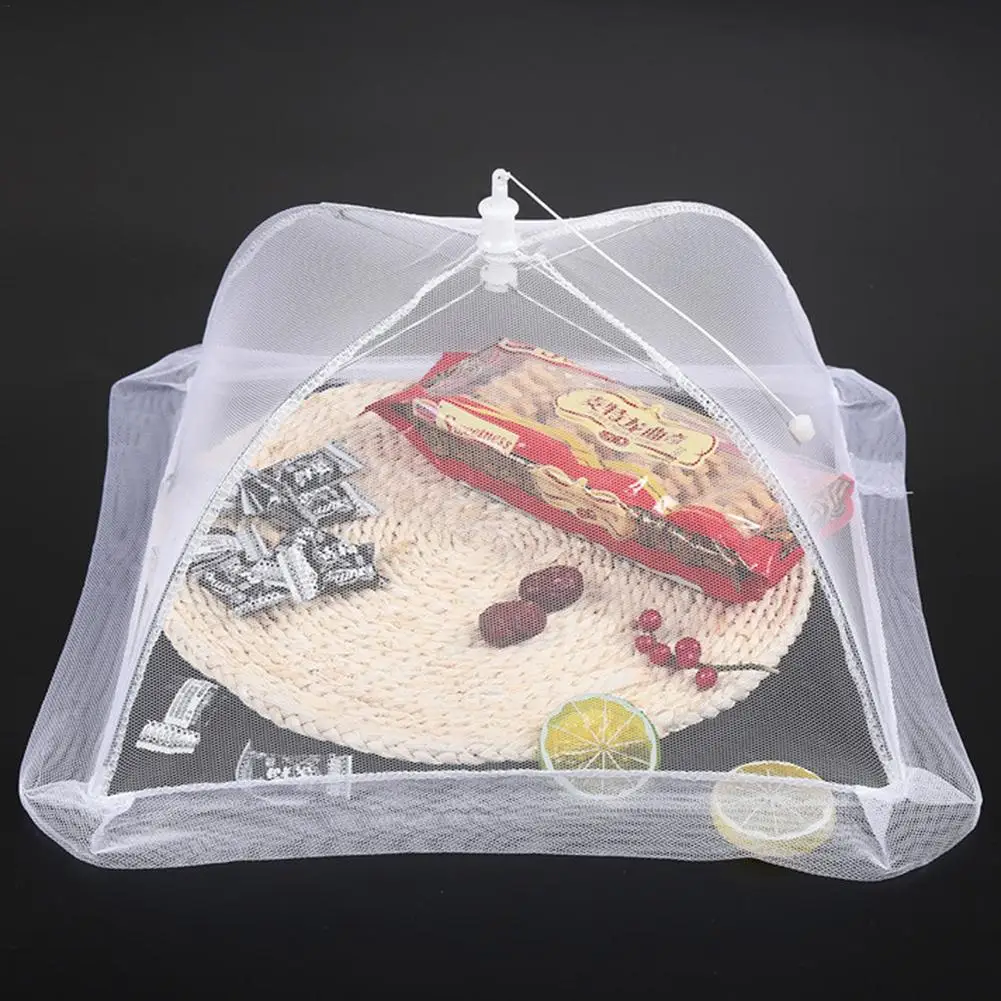 Food Covers Mesh Foldable Anti Fly Mosquito Tent Dome Net Umbrella Kitchen Baking Dust Insect Dish Cake Table Folding Umbrella