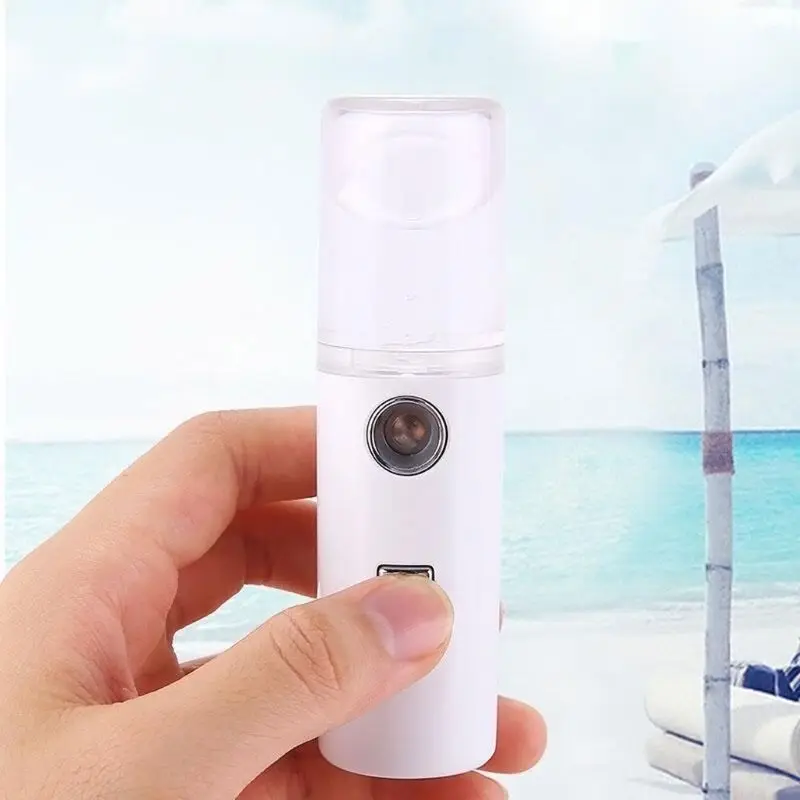 Мини USB нано Пароварка для лица опрыскиватель Mister лицо Спа Увлажняющий уход за кожей удобный перезаряжаемый портативный путешествия T4MB