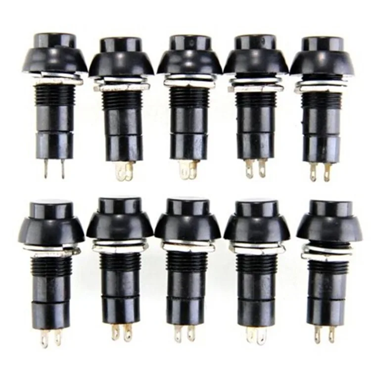 Direct Selling Original Head Button Switch DS-11B Self-Locking 125/250V Switch Button Reset Switch 12 Size