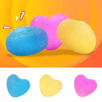 

High Elastic Gripping Ball Love Type Grip Ball 8.5cm Silicone Rehabilitation Stress Ball Hand Resistance Finger Trainer Gripper