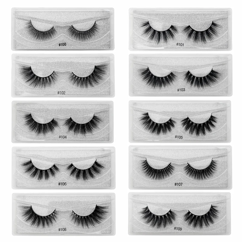 MEISHENJIE Wholesale Eyelashes 10-100 Pairs 3D Mink Lashes Hand Made False Eyelashes Natural Makeup Eye Lashes 3D Mink Eyelashes