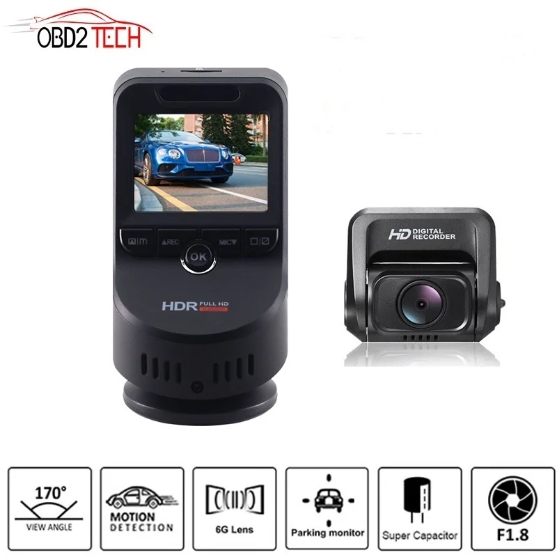 Видеорегистратор T691C с двумя объективами 4K Ultra HD wi fi 2160P 60 кадров/с ADAS 1080P датчик Sony