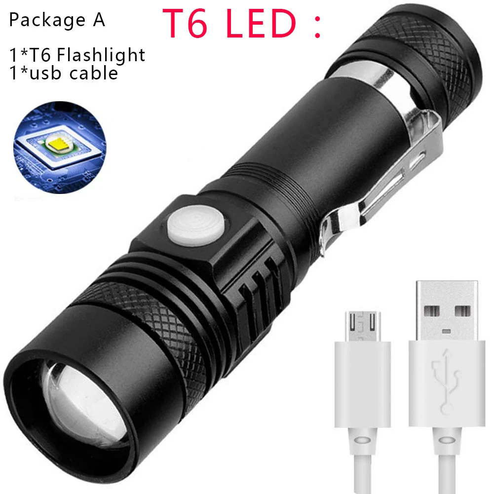 A 80000LM мощный светодиодный фонарик XHP70 фонарик USB зарядка светодиодный фонарь с зумом lanter 1*26650 батарея для кемпинга Велоспорт лампа - Испускаемый цвет: A