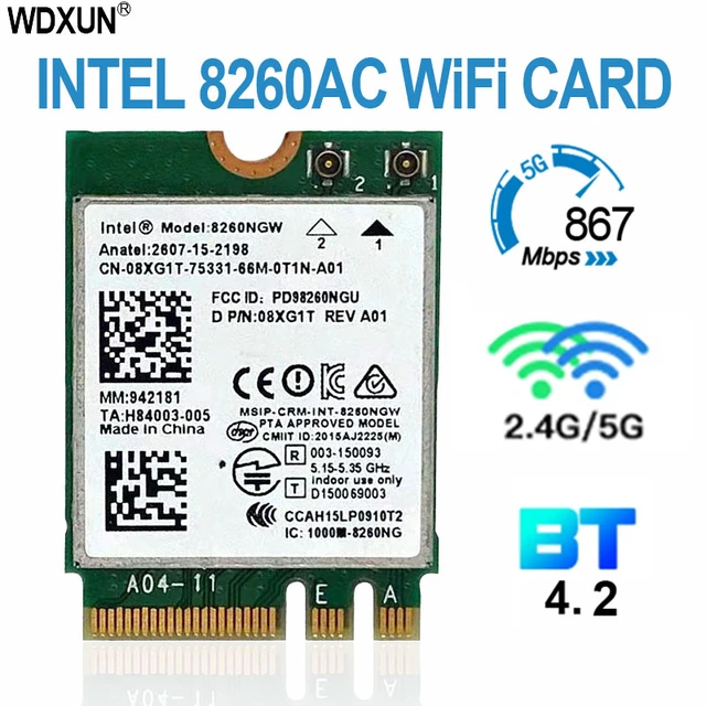 Dual Band Intel Ac 8260 8260ngw | Driver Dual Band Wireless Ac 8265 Network Cards - Aliexpress