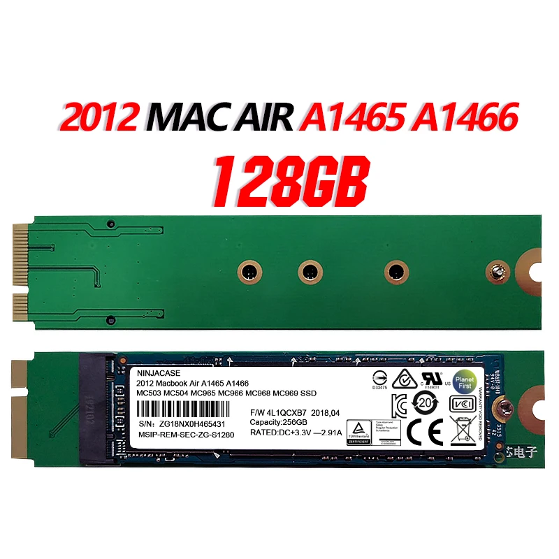  Neue 128GB SSD Für 2012 Macbook Air A1465 A1466 SOLID STATE DISK Md231 md232 md223 md224 festplatte
