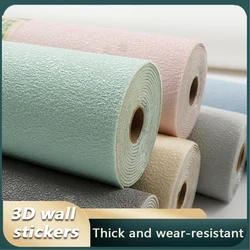 3D Vinyl Wallpaper Waterproof Flame Retardant 3D Self-Adhesive Wall Stickers Bedroom Living Room Bathroom Kitchen Wall Dcoratio