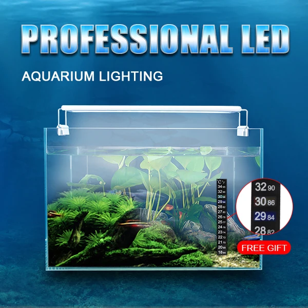 

Aquarium Extendable Slim Dimmable Clip-on Light Aquarium Light 220V/110V 5W/8W/11W/16W Fish Tank Aquarium Led Lighting