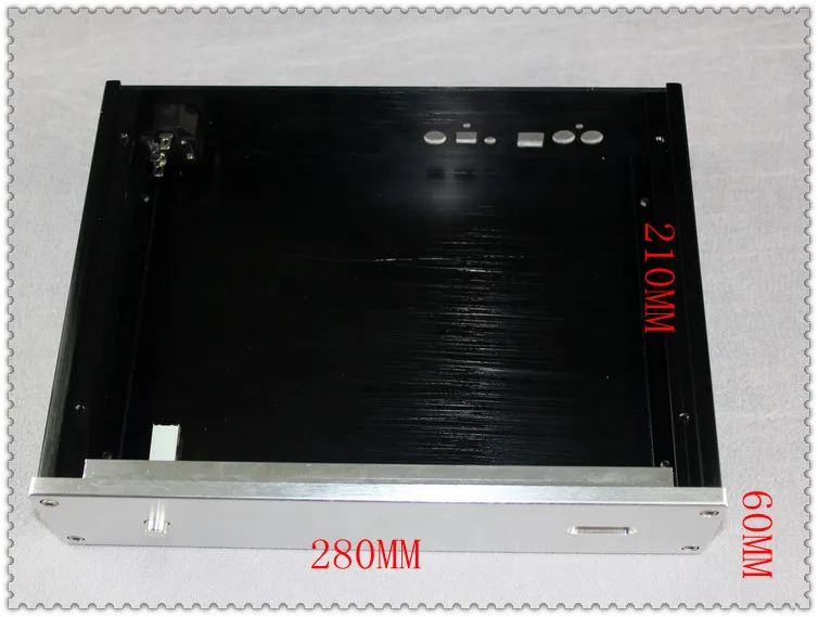 Size W280 H62 L211.5 Aluminum Chassis Amplifier Case Preamp Enclosure DAC Box Match DAC3/DAC5/DAC7/DAC9/ES9018DAC/TDA1541DAC