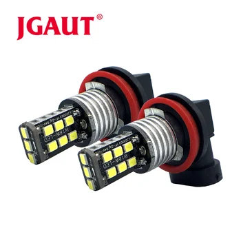 

JGAUT H8 H9 H11 3528 9 SMD LED Bulb Super Bright white Car Fog Lights 12V 24V 6000K White Driving Day Running Lamp Auto white