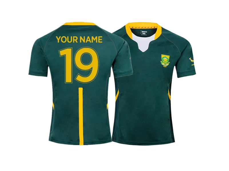 

2019 SOUTH AFRICA RWC RUGBY JERSEY AWAY JERSEY size S-3XL Print custom name number Top quality free shipping