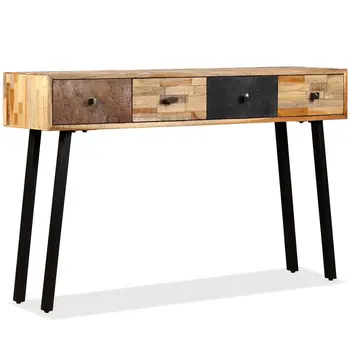 

vidaXL Console Table Solid Reclaimed Teak 120x30x76 cm