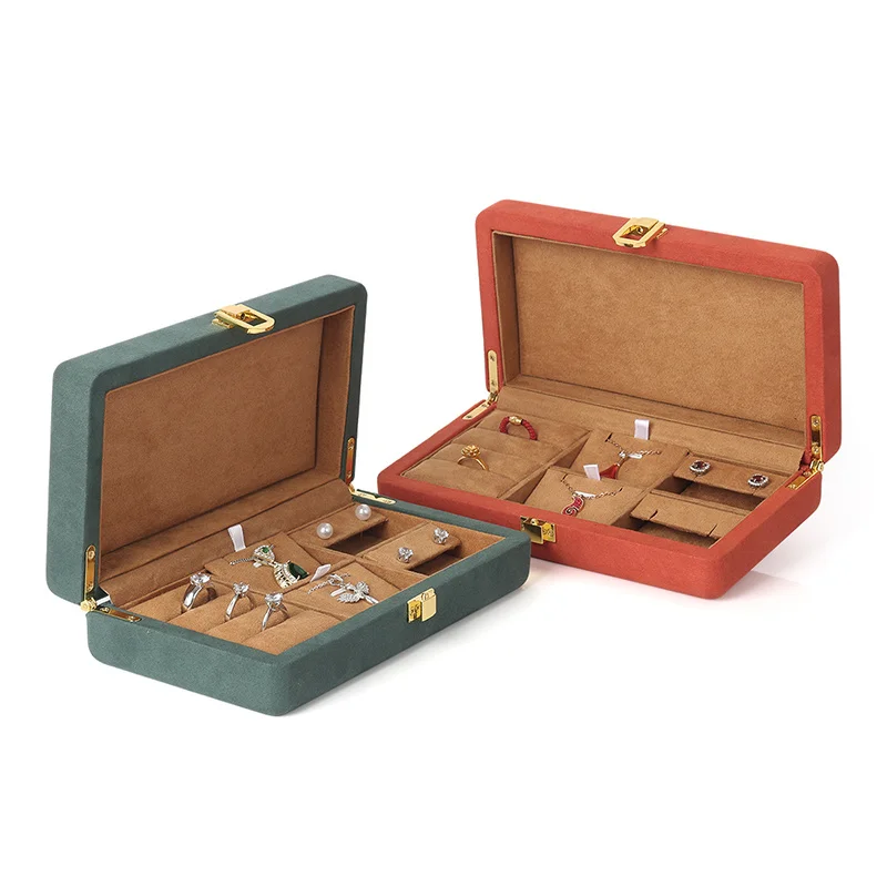 New Product Pu Leather Jewelry Storage Portable Box For Necklace Ring Pendant Bracelet Jewellery Showcase