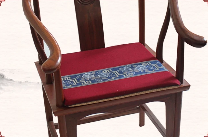Лоскутное жаккардовое сиденье Подушка китайский обеденный стул кресло противоскользящая Подушка сиденья хлопок белье подушки сиденья диван коврик