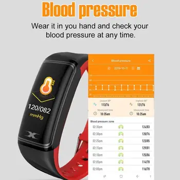 

unique bracelet blood pressure health measurement intelligent pulsometr with fitness smart watch smartband Waterproof Wrist band