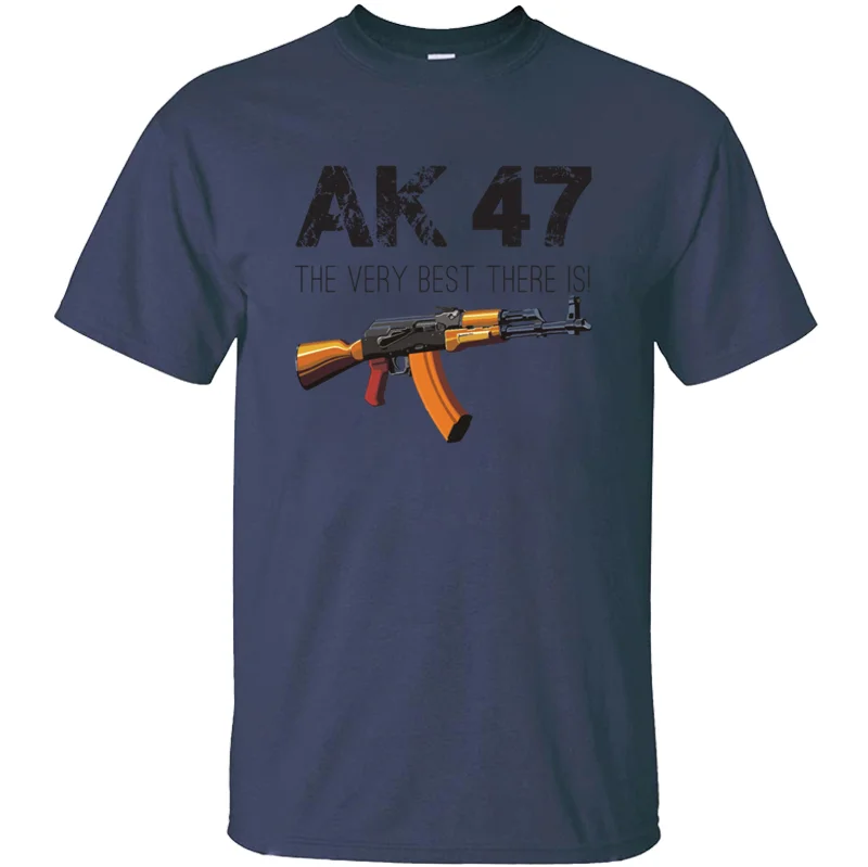 Футболка с принтом здания АК 47 Новинка размера плюс 3xl 4xl 5xl Унисекс Мужская футболка с коротким рукавом