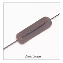 Handcrafted Genuine Leather Notebook Protective Cover and Repair Band Accessory (Dark brown)
