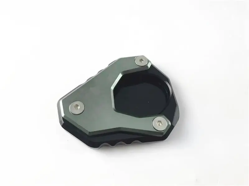 NINJA 400 Мотоцикл с ЧПУ Алюминиевый подножка боковая подставка удлинитель опорная пластина Накладка для KAWASAKI NINJA400 NINJA 400 - Цвет: Серебристый
