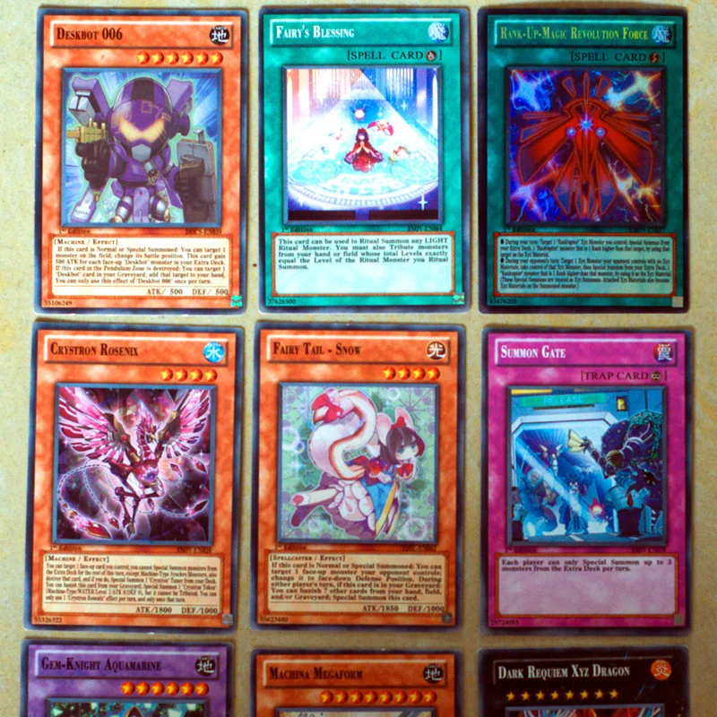 Японский аниме TCG Yu Gi Oh Deck английская карточка 24 216 игра для борьбы Настольная